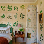 Обои ручная роспись Botanical Studies Linnaeus colourway варинант исполнения - 6 | Loft Concept в Кирове