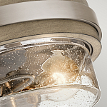 Потолочный светильник с прозрачным стеклянным плафоном с эффектом пузырьков Kichler варинант исполнения - 2 | Loft Concept в Кирове