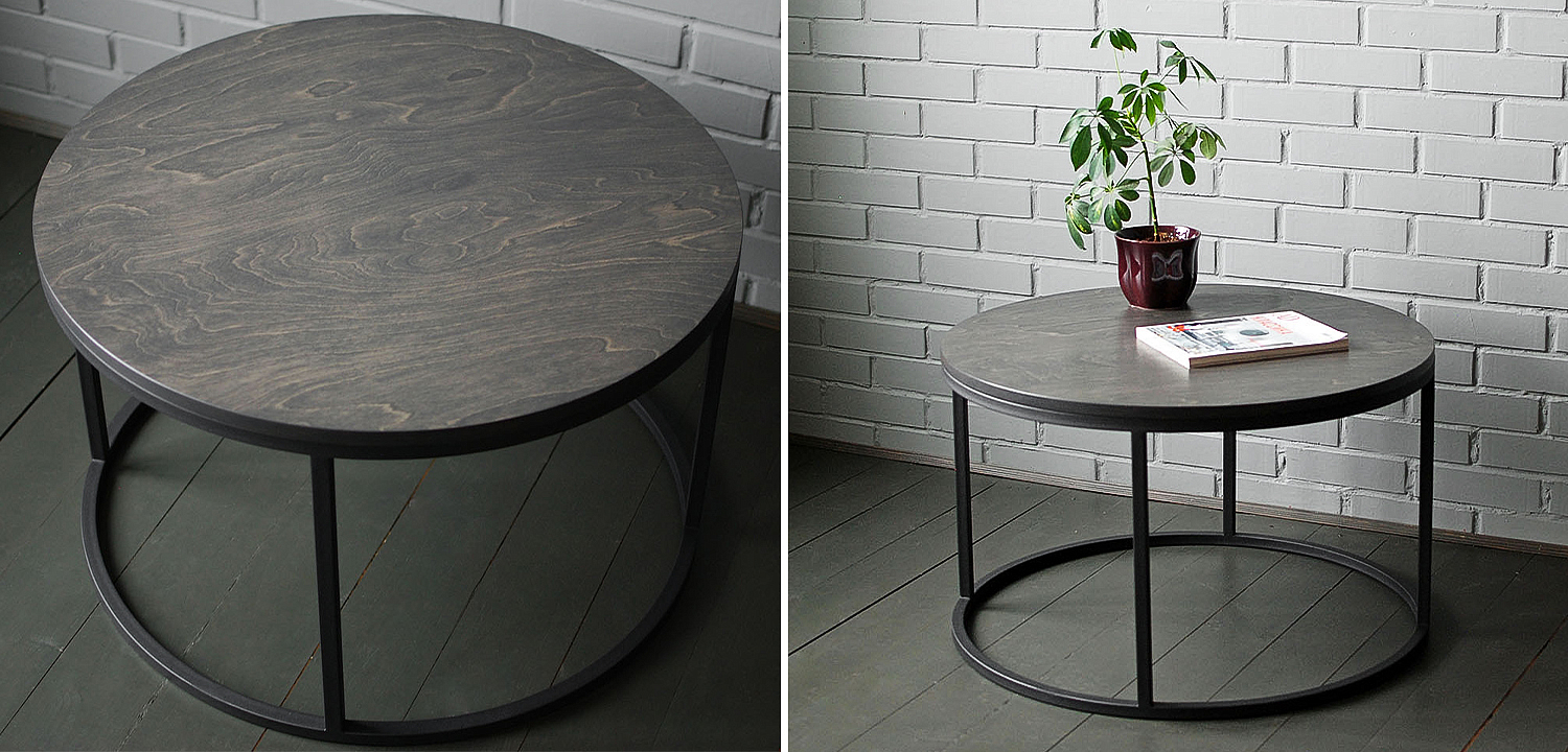 Кофейный стол Tait Industrial Metal Rust Coffee Table Кофейный стол Tait Industrial Metal Rust Coffee Table - Loft-Concept в Кирове