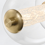 Подвесной светильник линейный с прозрачными стеклянными шарами разного диаметра Eurofase варинант исполнения - 14 | Loft Concept в Кирове