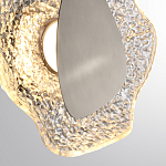 Бра с рельефным волнообразным стеклянным плафоном и вставкой из мрамора Liquid Stone варинант исполнения - 10 | Loft Concept в Кирове