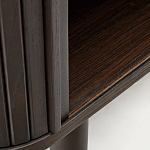 Буфет тёмно-коричневого цвета из ясеневого шпона с 2-мя раздвижными дверями Toinette варинант исполнения - 4 | Loft Concept в Кирове