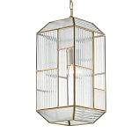 Подвесной светильник с рельефным стеклом Embossed Glass варинант исполнения - 2 | Loft Concept в Кирове