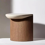 Дизайнерский журнальный стол полукруглой формы Pokun варинант исполнения - 2 | Loft Concept в Кирове