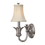 Бра с бежевым тканевым абажуром и декоративной чашей Hinkley варинант исполнения - 5 | Loft Concept в Кирове