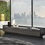 Дизайнерский комод серый с глянцевым фасадом Darren варинант исполнения - 2 | Loft Concept в Кирове