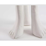 Дизайнерский журнальный стол белый на 3-х ножках в виде ступней African table варинант исполнения - 3 | Loft Concept в Кирове