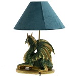Настольная лампа с абажуром Дракон Green Dragon Синий абажур варинант исполнения - 2 | Loft Concept в Кирове