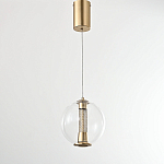 Подвесной светильник с плафоном в форме шара Inner Gleam Orb gold варинант исполнения - 5 | Loft Concept в Кирове