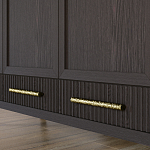 Большой Шкаф Primo Темный орех с 3 дверьми и 3 выдвижными ящиками варинант исполнения - 6 | Loft Concept в Кирове