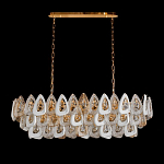 Люстра овальная с многослойными белыми и прозрачными подвесками Character Chandelier варинант исполнения - 3 | Loft Concept в Кирове