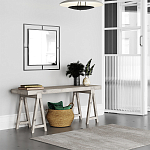 Настенное зеркало квадратной формы в черной металлической раме CORNER MIRROR BLACK варинант исполнения - 1 | Loft Concept в Кирове