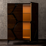 Высокий комод с узором из шпона на фасаде Sahara варинант исполнения - 2 | Loft Concept в Кирове