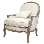Кресло Ava Classical Armchair beige flax варинант исполнения - 3 | Loft Concept в Кирове