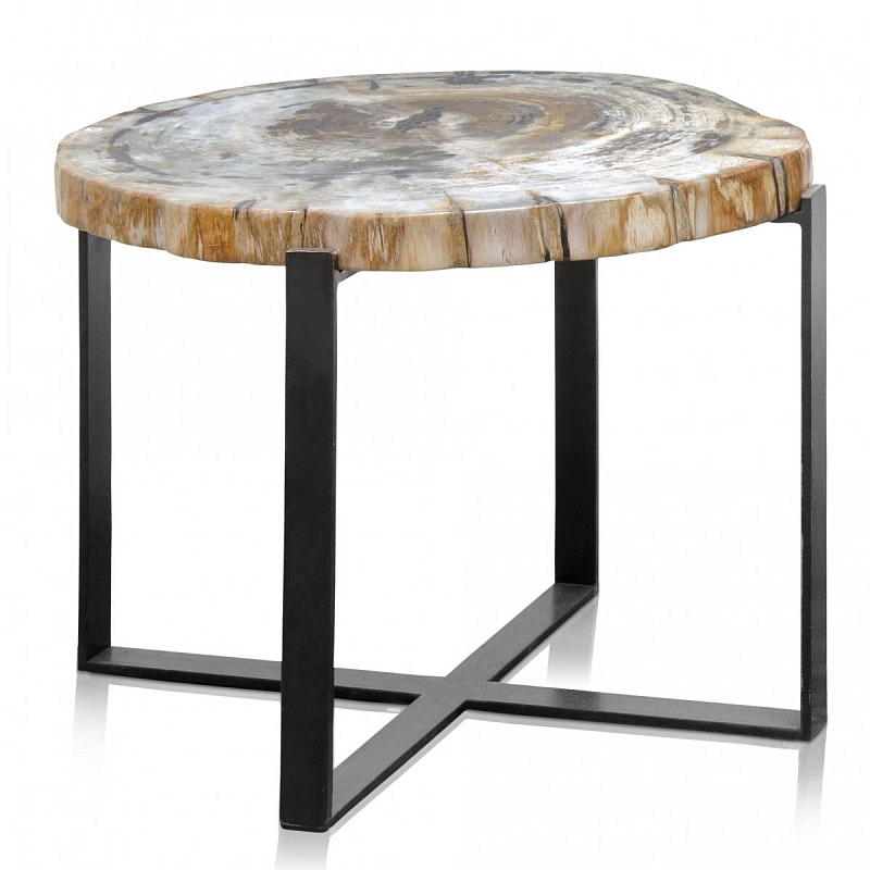 PETRIFIED WOOD COFFEETABLE M Окаменелое дерево Черный в Кирове | Loft Concept 
