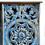 Комод с резным фасадом Blue Carved Chest of Drawers варинант исполнения - 3 | Loft Concept в Кирове