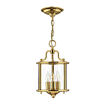 Подвесной светильник с прозрачным стеклянным цилиндрическим плафоном в классическом стиле на цепи Hinkley варинант исполнения - 13 | Loft Concept в Кирове