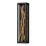 Бра в прямоугольной черной рамке с декором в виде ветвей в золотой отделке Hinkley варинант исполнения - 1 | Loft Concept в Кирове