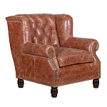 Кожаное кресло James Brown Leather Armchair варинант исполнения - 1 | Loft Concept в Кирове