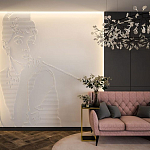 Барельеф AUDREY HEPBURN варинант исполнения - 1 | Loft Concept в Кирове