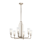  Люстра с прозрачными рифлеными цилиндрическими плафонами Kichler варинант исполнения - 22 | Loft Concept в Кирове