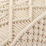 Чехол на подушку с макраме бежевого цвета Macrame варинант исполнения - 2 | Loft Concept в Кирове