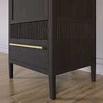 Узкий Шкаф Primo с 2 выдвижными ящиками Темный орех варинант исполнения - 4 | Loft Concept в Кирове