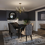 Люстра цвета латунь с 6-ю лампами в форме свечей в классическом стиле Hinkley варинант исполнения - 8 | Loft Concept в Кирове