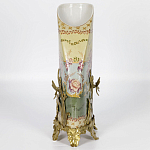 Фарфоровая ваза с бронзовыми элементами Eden Garden варинант исполнения - 6 | Loft Concept в Кирове