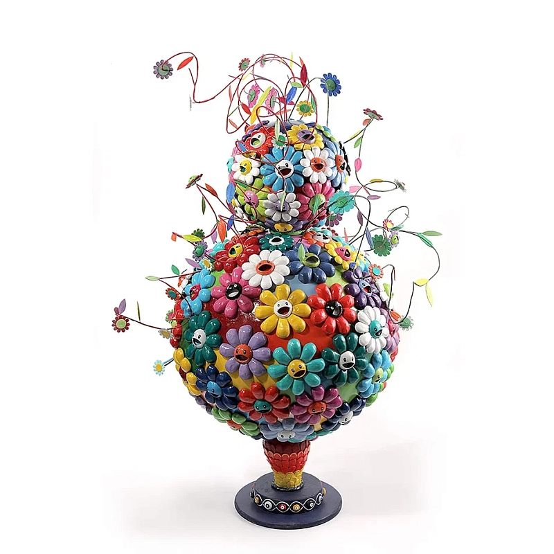 Большой Арт-объект Композиция из улыбающихся цветов по дизайну Takashi Murakami Flower Matango Мульти Большой Арт-объект Композиция из улыбающихся цветов по дизайну Takashi Murakami Flower Matango Мульти в Кирове | Loft Concept