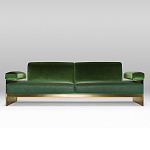 Эксклюзивный Диван в стиле Арт-деко Phoenix с элегантными латунными элементами  варинант исполнения - 1 | Loft Concept в Кирове