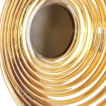 Бра с рельефным круглым плафоном янтарного цвета Savio Glass Disc Light варинант исполнения - 4 | Loft Concept в Кирове