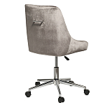 Кресло офисное с обивкой из серого велюра Stylish Velor Office Chair варинант исполнения - 1 | Loft Concept в Кирове