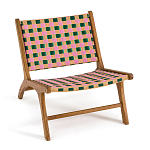 Кресло низкое из массива тика Barbados варинант исполнения - 2 | Loft Concept в Кирове