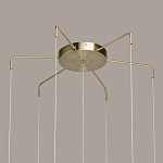 Люстра с 7-ю плафонами из прозрачного стекла в форме шара Orb Cascade  варинант исполнения - 13 | Loft Concept в Кирове