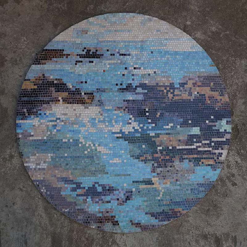 Панно «Azure» Голубой Белый в Кирове | Loft Concept 