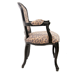 Полукресло с мягкой обивкой из льна на 4-х ножках из массива березы Gladys Armchair варинант исполнения - 1 | Loft Concept в Кирове