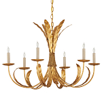 Люстра золотая с декором в виде перьев Bunch of Feathers варинант исполнения - 3 | Loft Concept в Кирове