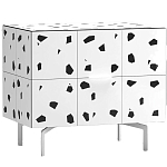 Тумба белая с рисунком Grande Graphspots варинант исполнения - 1 | Loft Concept в Кирове