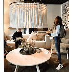 Люстра белая плетеная с кисточками Boho Tassel Chandelier варинант исполнения - 2 | Loft Concept в Кирове