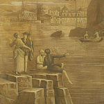 Обои ручная роспись Views of Italy Sepia варинант исполнения - 1 | Loft Concept в Кирове