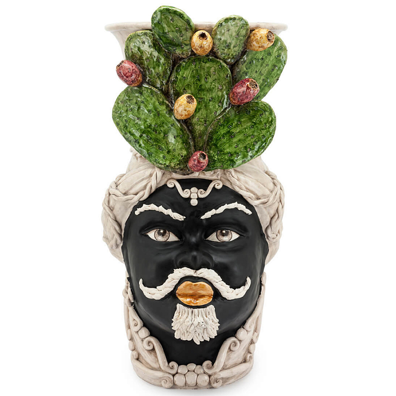 Большая Напольная ваза Abhika VASE MORO MAN FICO Зеленый Коричневый Большая Напольная ваза Abhika VASE MORO MAN FICO Зеленый Коричневый в Кирове | Loft Concept