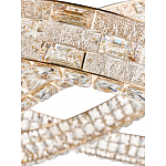 Люстра на 2 кольца с текстурной огранкой Reflection of Reality варинант исполнения - 4 | Loft Concept в Кирове