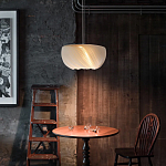 Подвесной светильник с белыми изящными декоративными лепестками Volumetric Petal Lamp варинант исполнения - 3 | Loft Concept в Кирове