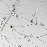 Люстра подвесная с тонкой металлической конструкцией цвета хром Quasar варинант исполнения - 4 | Loft Concept в Кирове