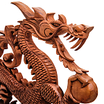 Панно из дерева дракон Panel With Animals варинант исполнения - 2 | Loft Concept в Кирове