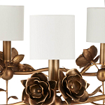 Люстра с каркасом в виде цветков розы и тканевыми абажурами Flowers and Fox Roses варинант исполнения - 2 | Loft Concept в Кирове