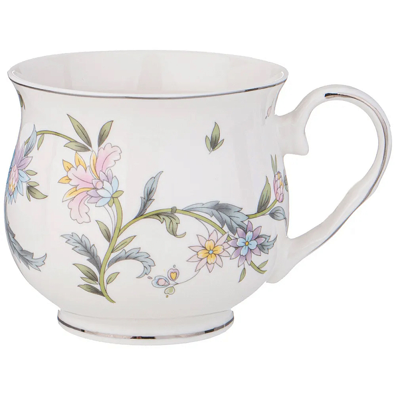 Кружка из фарфора с цветочным принтом 480 мл Tea Flower Set Мульти Кружка из фарфора с цветочным принтом 480 мл Tea Flower Set Мульти в Кирове | Loft Concept