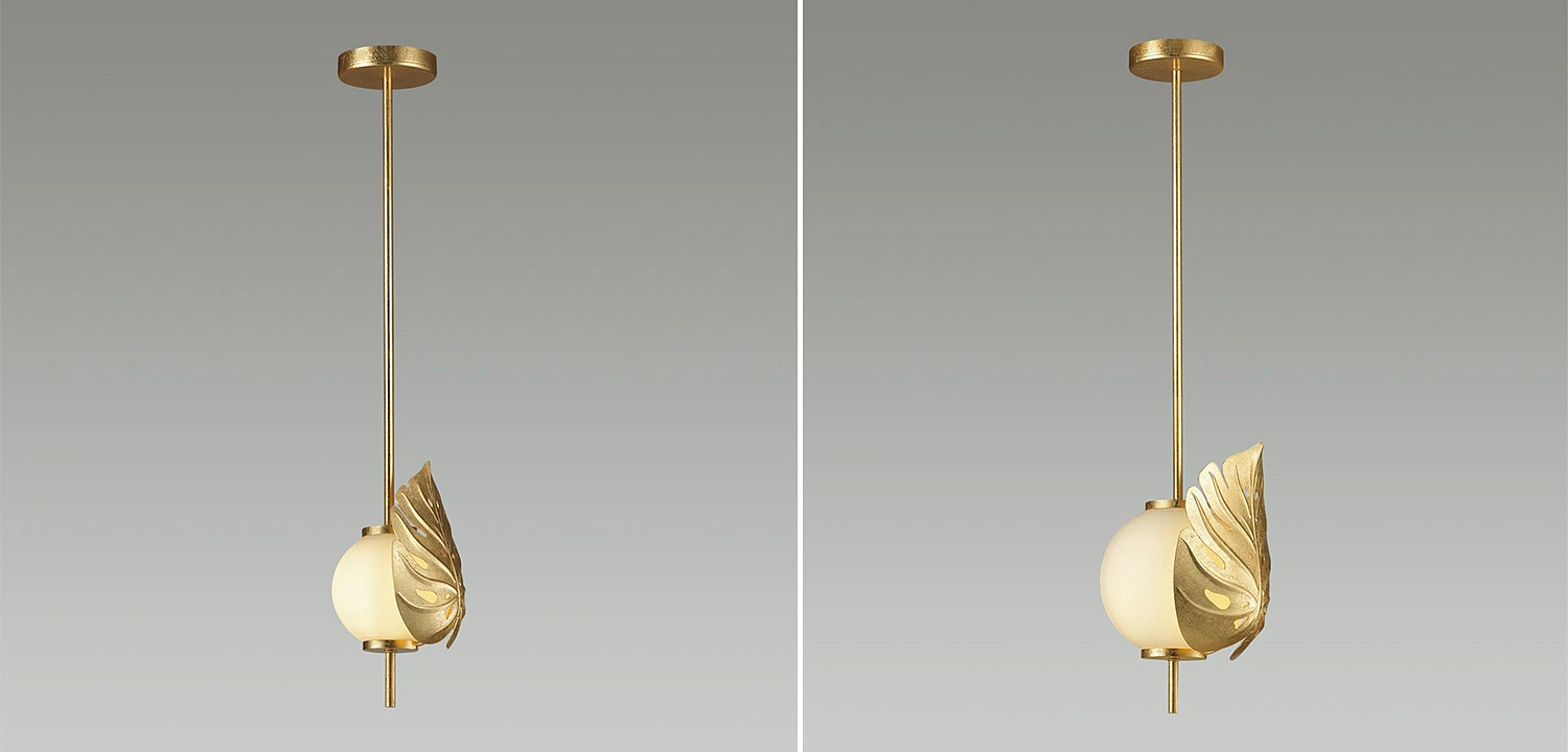 Подвесной светильник Gold Monstera Leaf Подвесной светильник Gold Monstera Leaf - Loft-Concept в Кирове