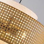 Подвесной светильник с декоративным поясом из плетеного бамбука Biuloggicu варинант исполнения - 5 | Loft Concept в Кирове